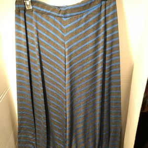 Icy Striped Maxi Skirt